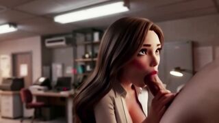 Copy Room Bitch - Lewd office cutie gets drilled in the copy room (AI Generated)