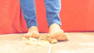 Crushing banana barefoot TEASER