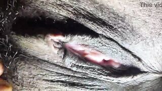 Closeup View of My Black Pink Vagina. (JOI/Cum Instruction)