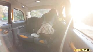 Fake Taxi British gymnastics teacher ATLANTA MORENO screwed in the taxi