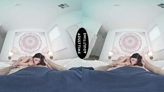 UP CLOSE VR - Lulu Chu Lacy Underware Date Talk Leads To Close Up Hard POV Interracial Bang