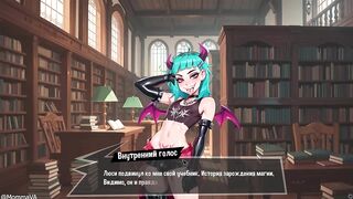 Screwing A Femboy Succubus At The Public Library To "Assist" His Grades - Femboy Futanari Abode