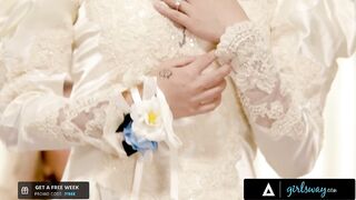 Marvelous Bride Bangs Her Hot Stepmom