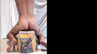 servenaked bound up his homosexual butt manage to eats a bottle