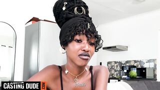 This BREASTY BLACK TEEN told her BF could not at any time afford America RODE MY SCHLONG HARD to earn her voyage