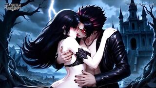 Punk Cutie Fastened by Vampire Lord - S&M Monster Anime 1