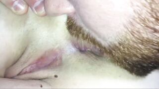 Close up consummate view of spouse asslicking sexy wifes pleasing tasting arsehole