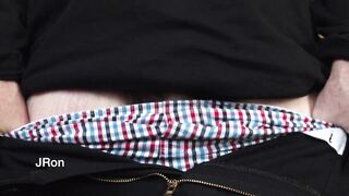 unzipping uncircumcised cock in high-def