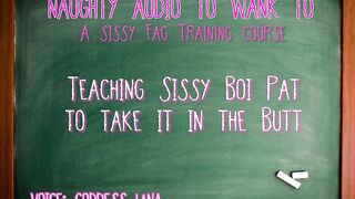 Teaching Sissy Boi Pat to Take It in the Booty