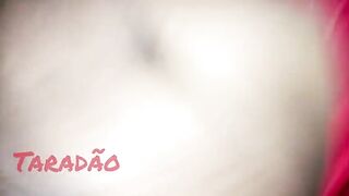 Ebony woman drinking milk from her anal opening.