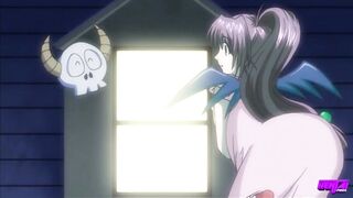 Comics Pros - Akitoshi Screws His Stepsister Hitomi & Shinigami Mina Who Are The one and the other Impregnated By Him