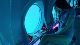 PUBLIC MASTURBATION WITH LOVENSE (LUSH) PART 6 Climax on a submarine