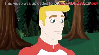 Animan Homosexual Porn with Well-Endowed Dude in the Park