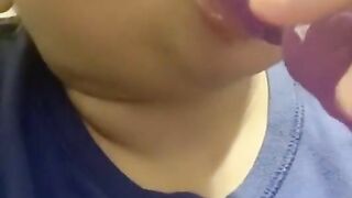 Sucking the screw without my sextoy