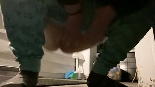 Pissing off the back porch