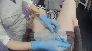 POV sounding and tugjob for sissy