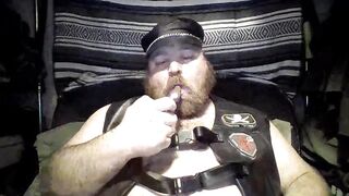 Leather Bear Smokin'