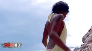 Shania & Terry: Interracial Beach Screwing