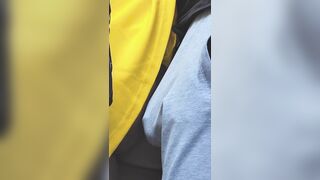 Gal Caught In Public Bus During the time that This babe Wanking Stranger's Ramrod Until Spunk fountain