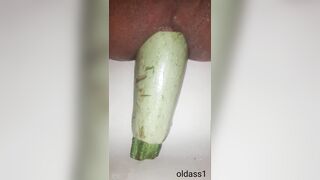 Homosexual anal zucchini