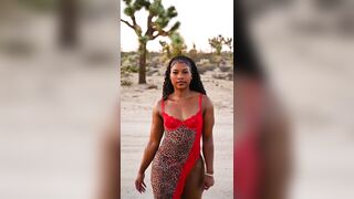 curvy bombshell undresses her underware off OUTDOORS!!