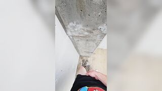 Quick outdoor void urine whilst on a walk