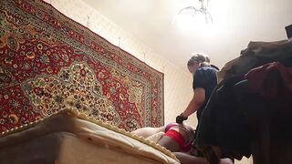 Cute Angel pegging stud amateur homemade