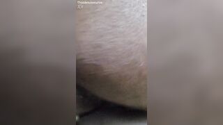 BBC doggy style on ebony natural butt