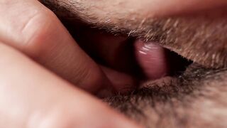 Awesome closeup ASMR curly twat licking on my 1st date - I had a biggest climax