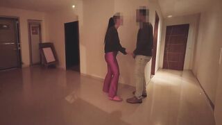 Hotwife Screwed at Building Party - Cum in Throat