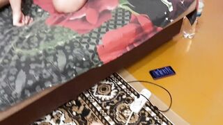 My girlfriend is watching, masturbating and filming me banging one more beauty