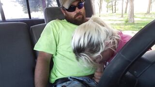 Sukie Rae gives a oral-sex whilst driving part two