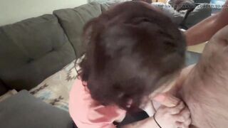 Pro Gumjob Lets Me Blow a Load in Her Hawt Throat.