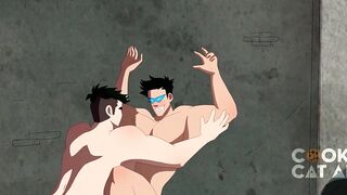 2 Perspired Gym Hunks Having Intensive Post-Workout Sex