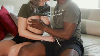 BBC Lover Wrecks Me For Hubby To See Later