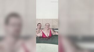 big beautiful woman Princess Sucking His Knob Underwater with Her Nasty Stepfather