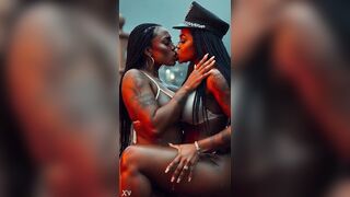 Black ai lesbian babes