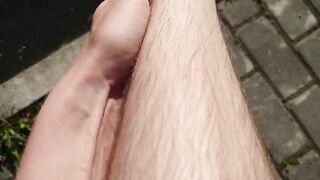 FIT TEEN SHOWS UNSHAVED LEGS AND TWAT IN PUBLIC PLACE