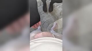 I Make Him Wear Hose Then I Give Him An Edging Footjob