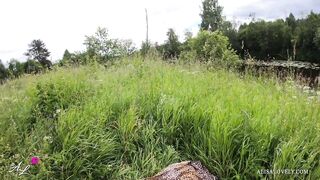 Pursue Me & Screw Me - Cum on the Large Booty eighteen y.o Girlfriend Outdoor
