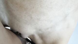 Boss cums in my pants after standing sex in the office