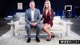 WIFEY Blond Hotwife Britt Blair Sucks And Bangs For Her Spouse