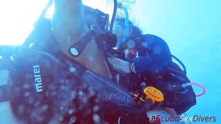We take her bikini bottom off for some joy at the bottom of the sea!