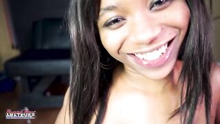 Evelyn Tattooed Brunette hair Sloppy Rimjob Deepthroat Greedy Gulp!