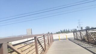 I leave my raiment behind and take a RISKY, lengthy walk, totally exposed (pre-cum @ 4:54)