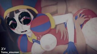 [FORTNITE x TADC] - POMNI "TRAPPED IN THE LOOP": Fastened Up Digital Gal & Hardcore POV Spitroast (4K/60FPS) - (Isekai Pierrot Wakarasase)