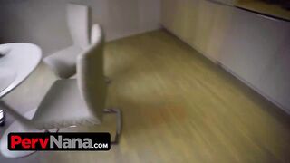 Hot Booty Granny Is Wearing No Pants And Sucks Large Shlong