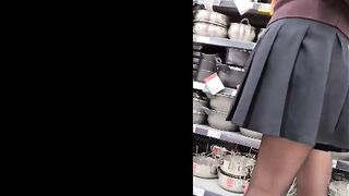 SPYING TEEN HOTTY AT SUPERMARKET - SHORT PETTICOAT