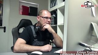 German blond mother I'd like to fuck with large boobs and short hair does anal in an elevator