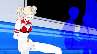 Harley Quinn fingers herself on a crowded subway - DC Manga Anime.